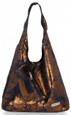 Bőr táska shopper bag Vittoria Gotti tengerkék V2473