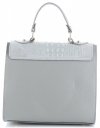 Bőr táska kuffer Genuine Leather világosszürke 295