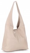 Bőr táska shopper bag Vittoria Gotti bézs V3L