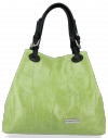 Bőr táska shopper bag Vittoria Gotti világoszöld V692754jziel2