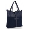 Bőr táska shopper bag Roberto Ricci tengerkék 18139