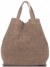 Bőr táska shopper bag Vera Pelle földszínű A19