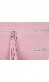 Bőr táska shopper bag Vittoria Gotti púderrózsaszín V3821