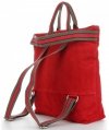 Bőr táska shopper bag Vittoria Gotti piros V689746