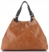 Bőr táska shopper bag Genuine Leather vörös 898G