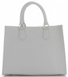 Bőr táska shopper bag Vittoria Gotti világosszürke V3093OD