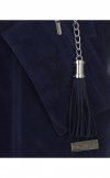 Bőr táska shopper bag Vittoria Gotti tengerkék V5190