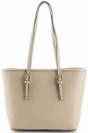 Bőr táska klasszikus Genuine Leather bézs 3303
