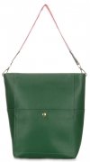 Bőr táska shopper bag Genuine Leather zöld K26