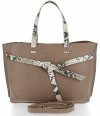 Bőr táska shopper bag Vittoria Gotti földszínű V5635