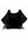 Bőr táska shopper bag Genuine Leather fekete 555