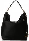 Bőr táska shopper bag Vittoria Gotti fekete V8047