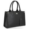 Bőr táska kuffer Vittoria Gotti fekete V554050