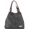 Bőr táska shopper bag Vittoria Gotti szürke V80049