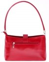 Bőr táska klasszikus Genuine Leather piros 4160