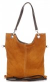 Bőr táska levéltáska Genuine Leather vörös 517