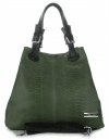 Bőr táska shopper bag Vittoria Gotti palackzöld V2L