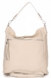 Bőr táska shopper bag Genuine Leather bézs 1326