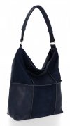 Bőr táska shopper bag Roberto Ricci tengerkék 19141