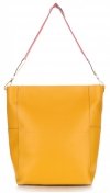 Bőr táska shopper bag Genuine Leather sárga K26