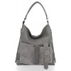 Bőr táska shopper bag Roberto Ricci szürke 19145