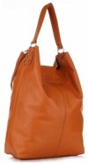 Bőr táska shopper bag Vera Pelle vörös 3292
