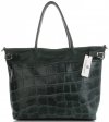 Bőr táska shopper bag Vittoria Gotti palackzöld V691622