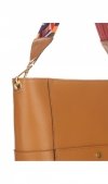 Bőr táska shopper bag Genuine Leather vörös K26