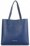 Bőr táska shopper bag Vittoria Gotti tengerkék V694150