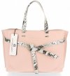 Bőr táska shopper bag Vittoria Gotti púderrózsaszín V5635