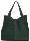 Bőr táska shopper bag Vittoria Gotti palackzöld V501
