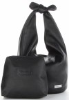 Bőr táska univerzális Vittoria Gotti fekete V693658