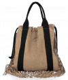 Bőr táska shopper bag Vittoria Gotti földszínű B7