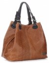 Bőr táska shopper bag Vittoria Gotti vörös V2L