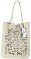 Bőr táska shopper bag Vittoria Gotti V577