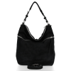 Bőr táska univerzális Genuine Leather fekete 5577C