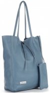 Bőr táska univerzális Vittoria Gotti kék V775