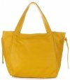 Bőr táska shopper bag Genuine Leather sárga 5157