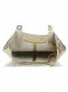 Bőr táska shopper bag Genuine Leather arany 555