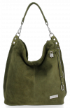 Bőr táska univerzális Vittoria Gotti zöld VG42