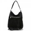Bőr táska shopper bag Roberto Ricci fekete 19136