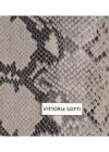 Bőr táska shopper bag Vittoria Gotti szürke V15