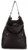 Bőr táska shopper bag Vera Pelle csokoládé 3292