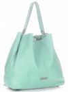 Bőr táska shopper bag Vittoria Gotti menta V230