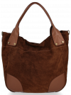 Bőr táska univerzális Genuine Leather barna 811746