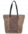 Bőr táska shopper bag Vittoria Gotti földszínű V2380