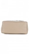 Bőr táska shopper bag Vittoria Gotti bézs V577