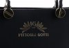 Bőr táska kuffer Vittoria Gotti fekete V7719