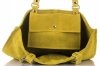 Bőr táska shopper bag Vittoria Gotti sárga V22