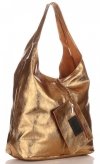 Bőr táska shopper bag Vittoria Gotti óarany V5012